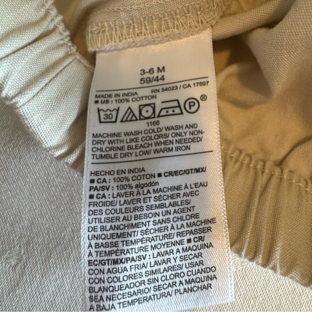 NWT-Old Navy Mint Green Ribbed Tank and Khaki Pants; Matching Set ~3-6 Months - Picture 7 of 7